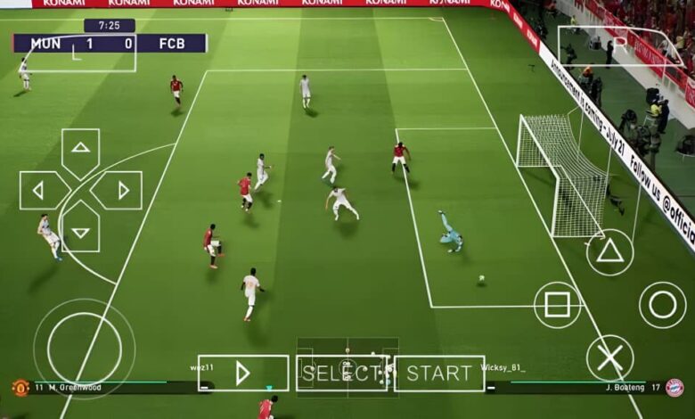 PES 2020 PPSSPP PS4 Camera – Mobile Edition